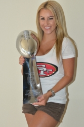 Vince Lombardi Trophy Super Bowl Trophy 22 Inches High Weight 7
